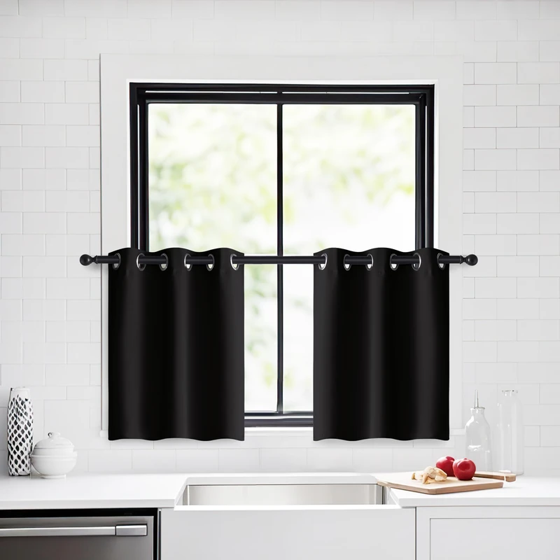 PONY DANCE Extra Wide Beige Thermal Curtains with Eyelet for Living Room Energy Saving Black Out Curtains for Bedroom/Hotel/Lounge Drapes, 2 Panels, W90 x L84 Inch, Beige