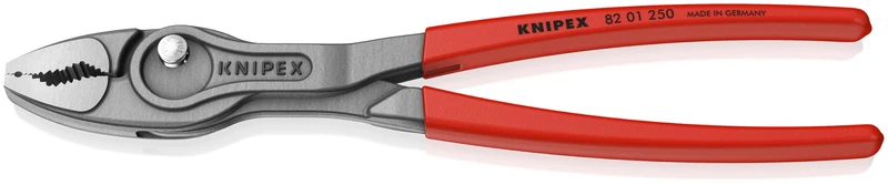 KNIPEX TwinGrip Front and Side GRIPPING Pliers with Non-Slip Plastic Coating 250 mm, 82 01 250 SB