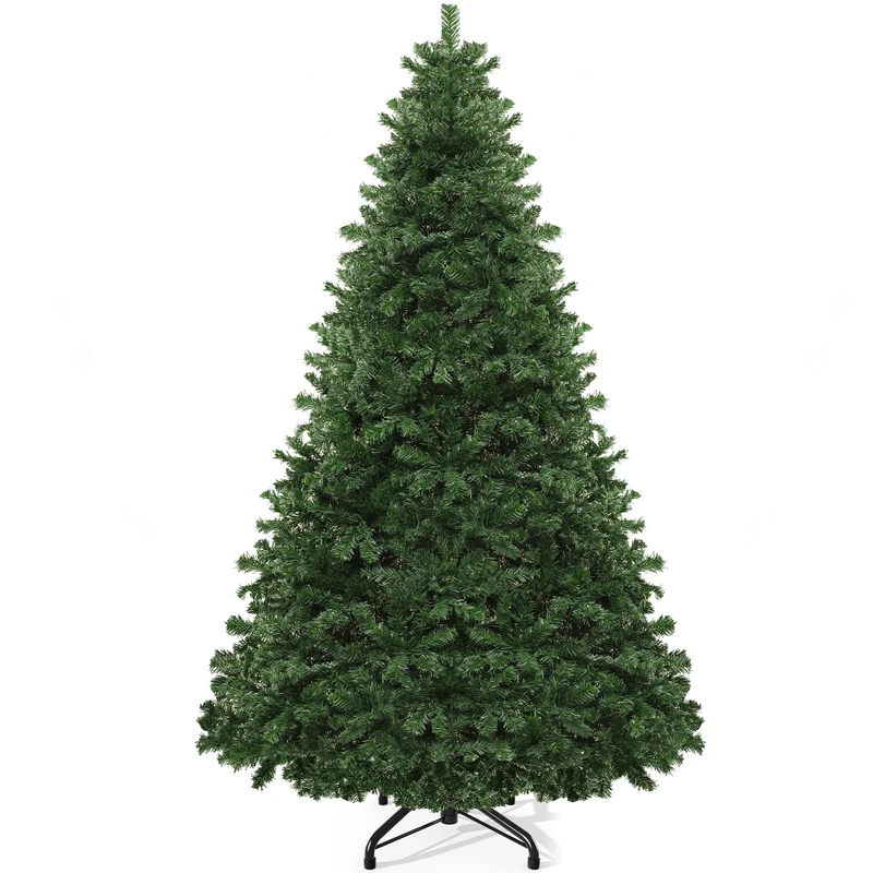 YITAHOME 7.5ft Artificial Christmas Tree, Realistic Christmas Pine Tree with 1346 Tips, Foldable Metal Stand & Metal Frame, Easy Assembly Pops Up Christmas Tree for Home Party, 229 x Φ135cm