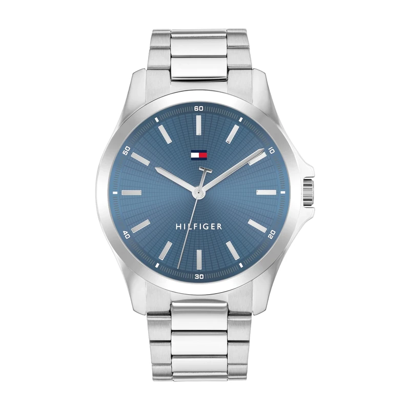 Tommy Hilfiger Three Hand Quartz Movement Watch for Men with Silver Stainless Steel Bracelet - 1710670