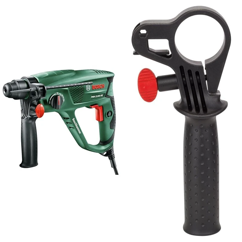 Bosch Home and Garden Rotary Hammer Pbh 2100 Re, 550 W, SDS Plus Chuck for Fast, Keyless Accessory Changes, in Carrying Case + Handle Impact Drills