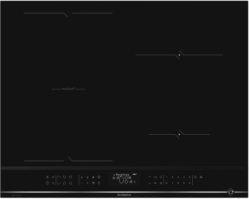 De Dietrich DPI4431X, Induction hob Stellar Stainless Steel, Black