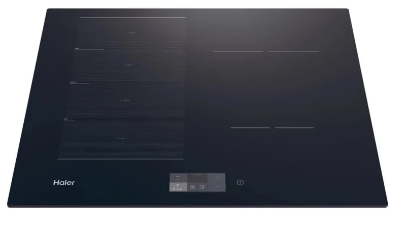 Haier HAMTSJ66TFTCF 65cm Induction Hob – Half Flex Zones, Wi-Fi Connected, I-Touch Control, Frameless, Black Glass