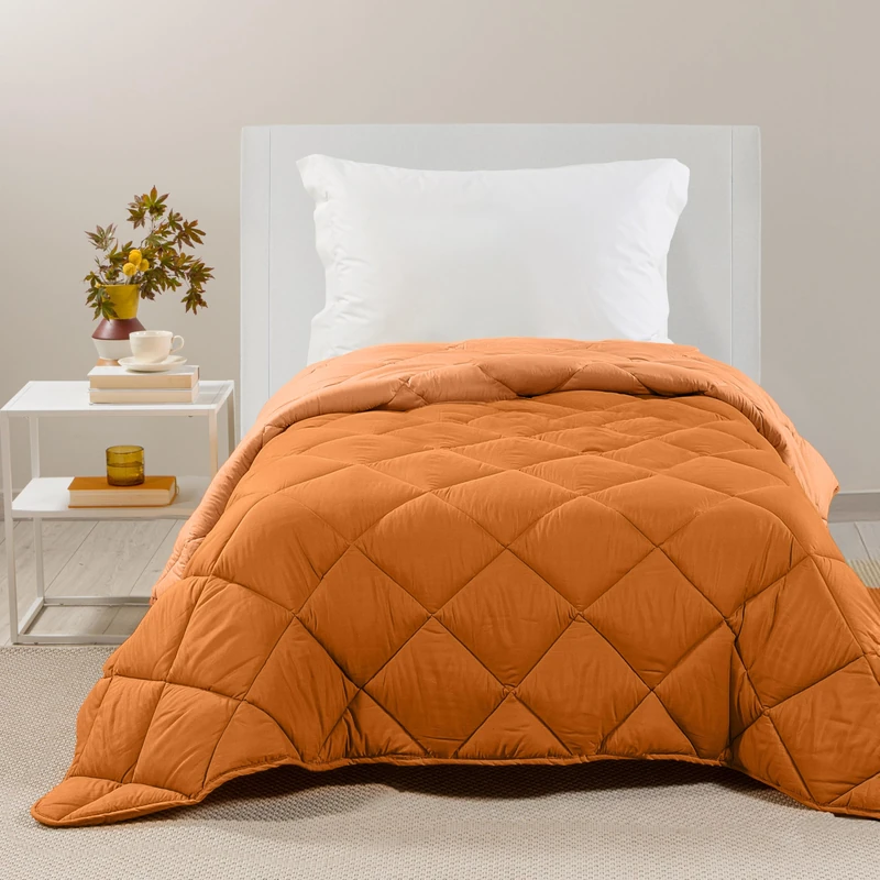 Caleffi - Microfibre Single Bed Quilt 170 x 265 cm, Warm, Soft and Cuddly, Winter Single Bed Duvet Padded, Washable Resistant, Hypoallergenic Quilted Blanket, Made in Italy