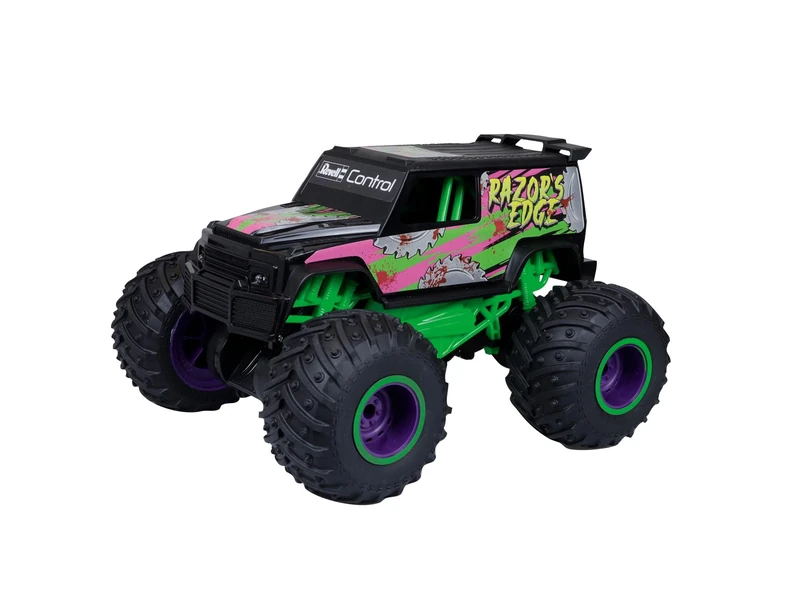 Revell Control 24681 RC Monster Truck Razor's Edge With Precise 2.4 GHz Control Drive on rear/front wheels in any direction 29cm in length