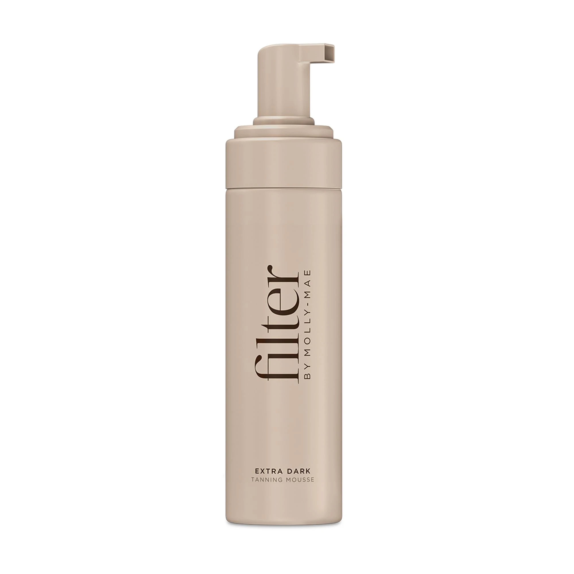 Filter by Molly-Mae Tanning Mousse | Extra Dark Shade | Fast Drying Self Tan Mousse, for a Sunkissed, Golden Glow | Streak Free Fake Tan | Moisturising Foam | Fast Developing | 200ml