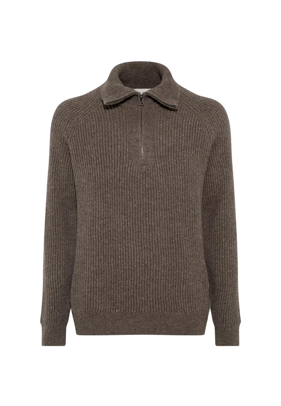 Mavi Men's Half Zip Pullover Sweater, Dune, M