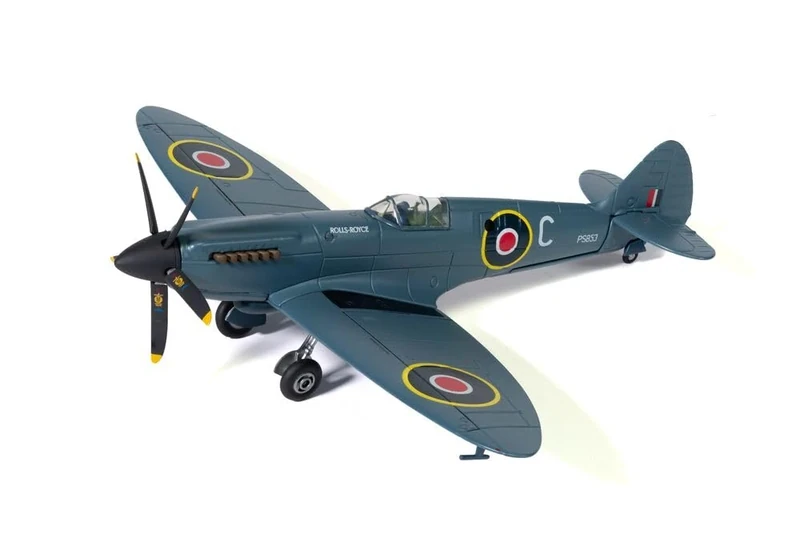 Corgi AA38708 Supermarine Spitfire PR.XIX G-RRGN PS853, Rolls Royce Heritage Hanger Diecast scale model, Grey