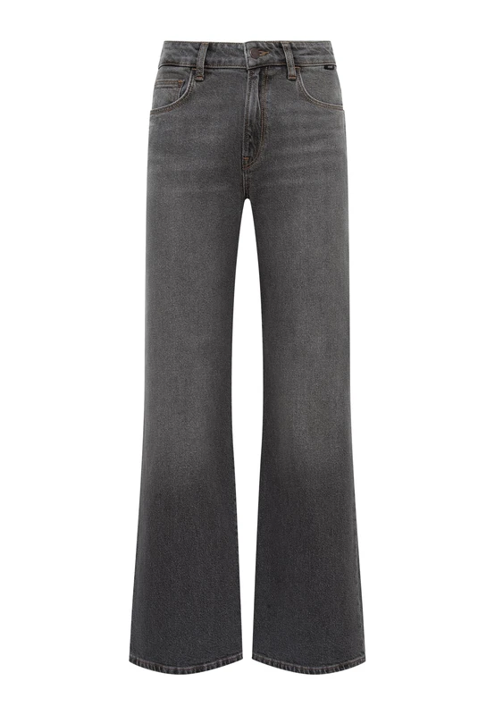 Mavi Women's Malibu Jeans, Grey Brushed 90s, 32W x 32L