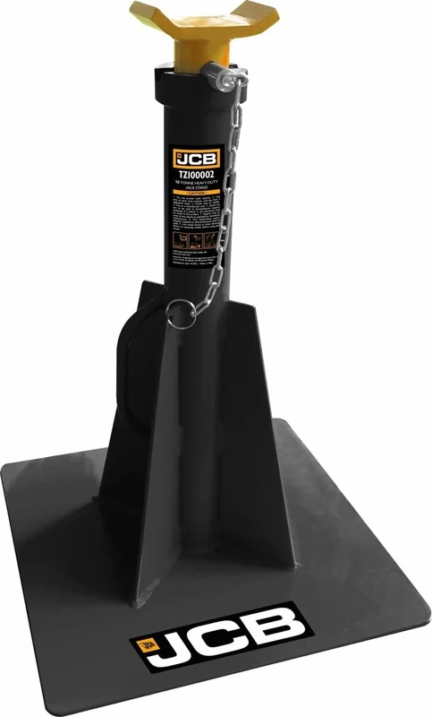 JCB 10 Tonne Axle Stand, 450-698mm Lift Automotive Tool, Heavy-duty, Designed to Provide Reliable Stability and Safety for Vehicles Including Trucks, Bulldozers, Tractors, and other Large Machinery.