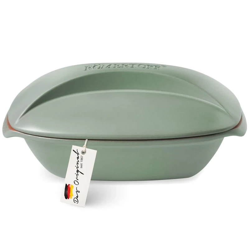 Römertopf CULINARIO Roasting Dish for 4 People - 3 Litre Casserole Dish with Ceramic Lid - For Stewing, Roasting and Steam Cooking - Oven-Safe