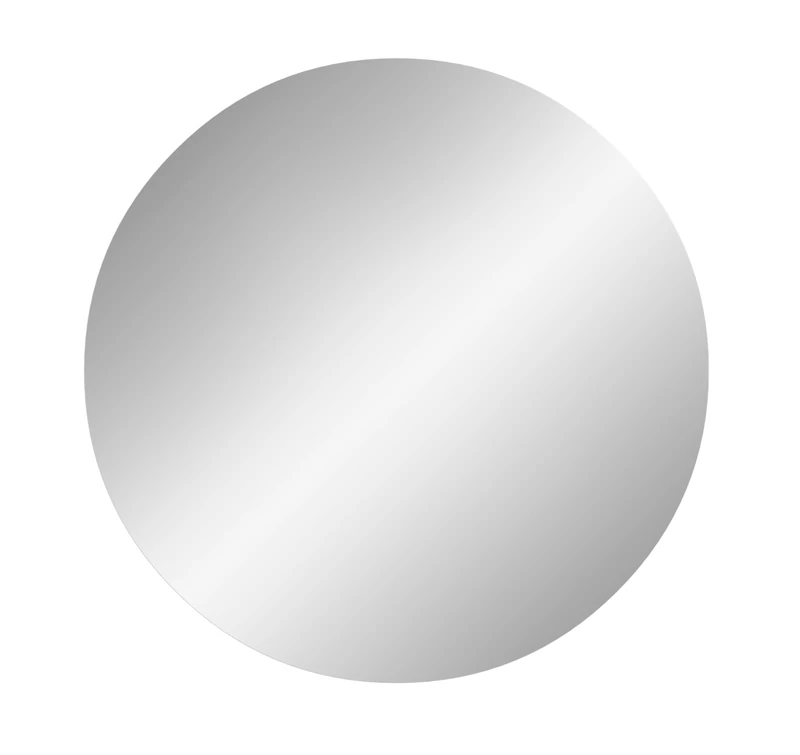 xonox.home Riff Round Bathroom Mirror Cabinet with Front Mirror Surface White Approx. 70 x 70 x 18 cm