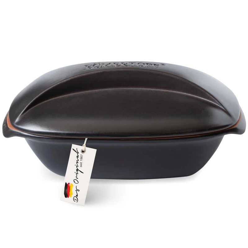Römertopf CULINARIO Roasting Dish for 4 People - 3 Litre Casserole Dish with Ceramic Lid - For Stewing, Roasting and Steam Cooking - Oven-Safe