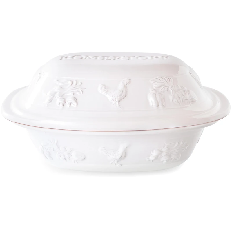 Römertopf Rustico Roasting Dish for 4 People - 3 Litre Casserole Dish with Ceramic Lid - For Stewing, Roasting and Steam Cooking - Oven-Safe