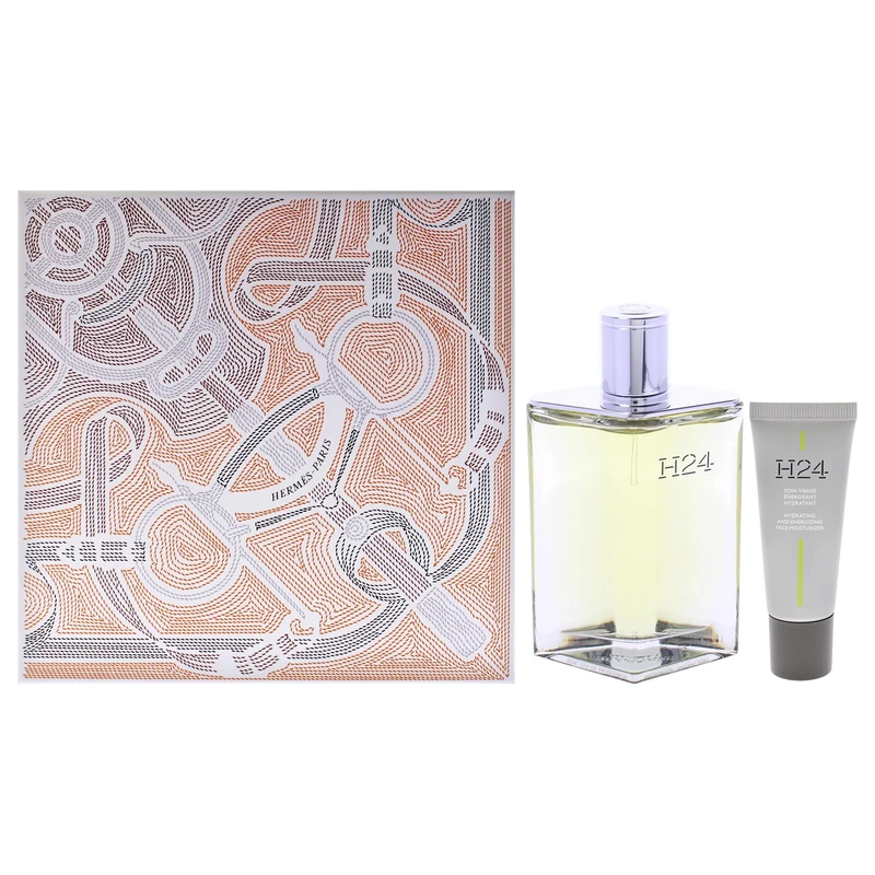 H24 by Hermes for Men - 2 Pc Gift Set 3.3oz EDP Spray, 0.68oz Face Moisturizer