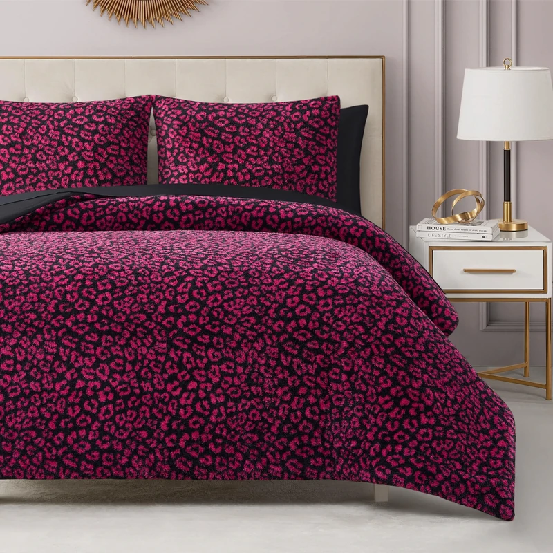 Juicy Couture Comforter Set, Polyester, Black, Twin/Twin XL