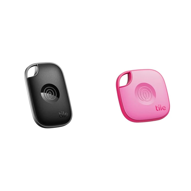 Tile by Life360 Pro (2024) - Powerful Bluetooth Tracker Bundle, Key Finder and Item Locator for Keys, Bags and More, Black + Pink