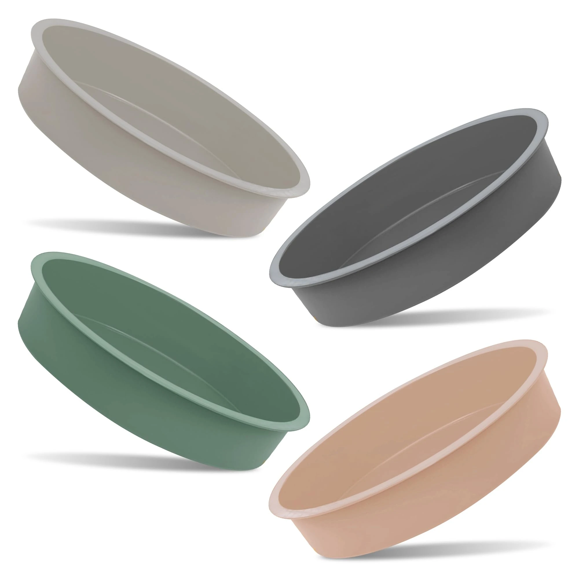 G4GADGET Silicone Cake Mould 8 Inch | Non-Stick Silicone Baking Tin | Round Cake Mould for Baking | Quick Release Silicone Cake Moulds for Layer Cakes, Cheesecakes, and More | Random Colour Pack of 1