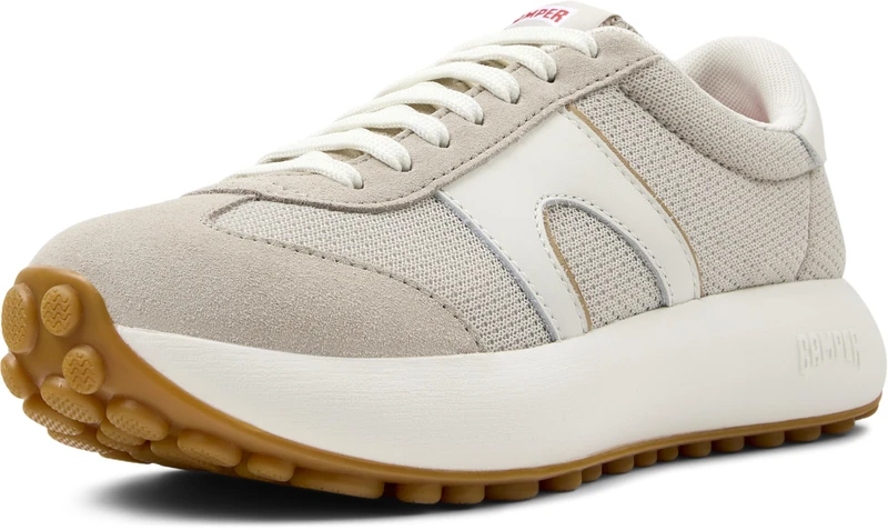 Camper Women's Pelotas Athens K201826 Trainers, Pastel Grey 007, 5 UK