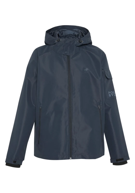 Polo Sylt Men's Rain Jacket with hood, Total Eclip, 3XL - Image 1
