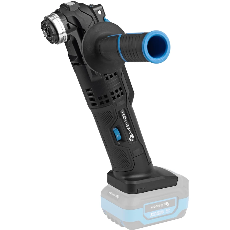 HÖGERT TECHNIK 18V 5000-19000RPM 3° Oscillation LED Variable Speed Softgrip Multifunction Tool with Accessories No Battery