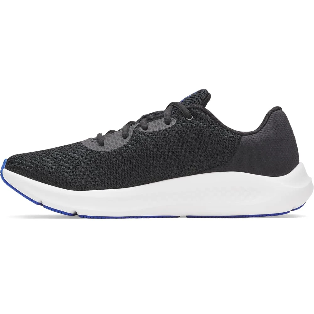 Under Armour Men's Charged Pursuit 3 Running Shoe, (008) Black/Black/Team Royal, 7.5 UK