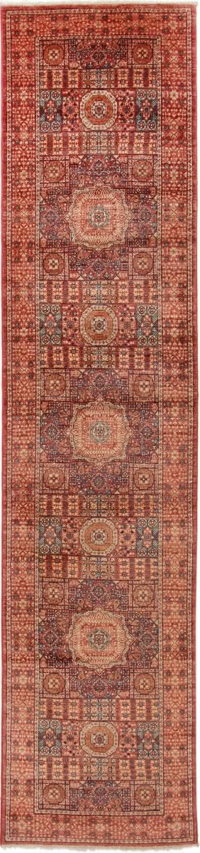 Nain Trading Mamluk 84x357 Hand-knotted Oriental Rug Runner Rug Carpet Wool