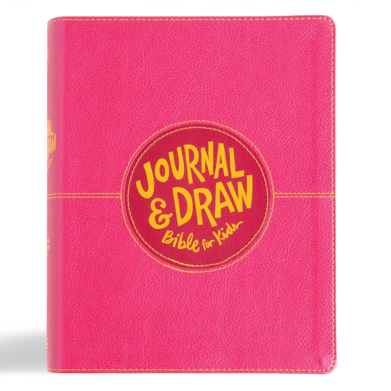 CSB Journal and Draw Bible for Kids, Pink: Christian Standard Bible, Pink Leathertouch