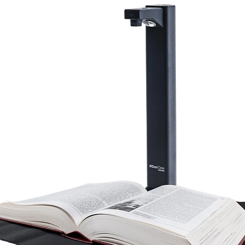 IRIScan Desk document scanner, book scanner - v7Bus: 4K UltraHD | 24MP | 600dpi | portable scanner | visualizer | document camera | OCR|IA flattening| auto scan | finger eraser | Win Mac - Image 1