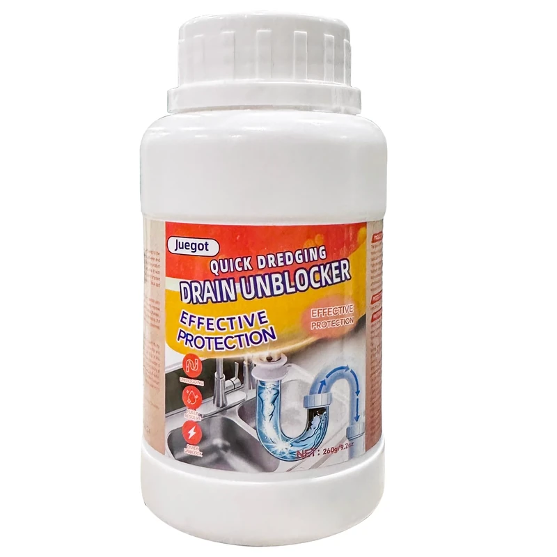 Juegot Bathroom Drain Unblocker, Drain Cleaner, Sink Unblocker, Kitchen Unclog Shower Drains, Pipe unblocking for toilets, Tubs, Shower or Sink Drains, Unclogs and Hair 260g