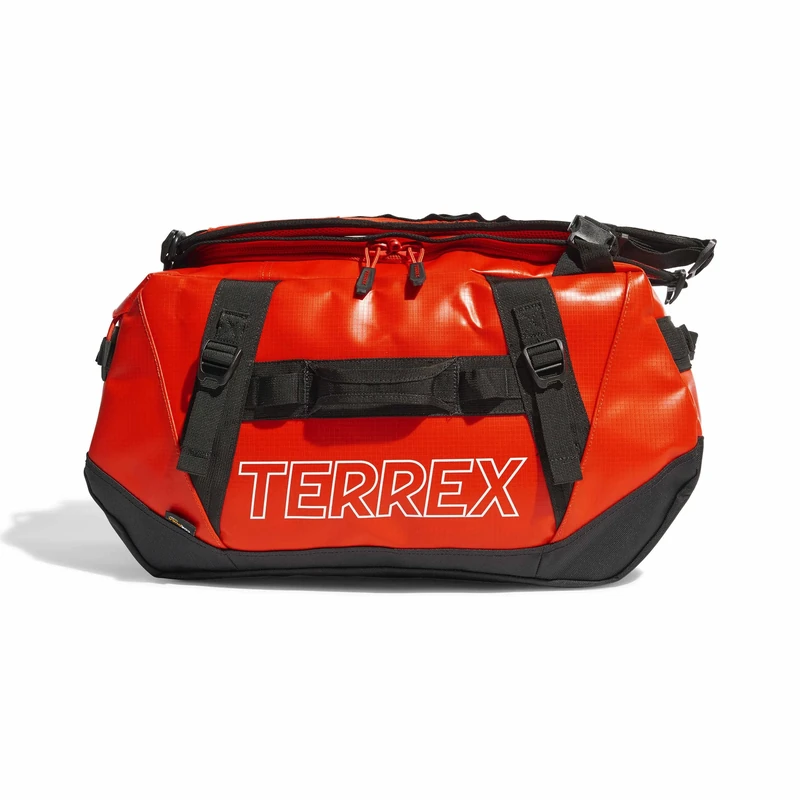 adidas Unisex Terrex RAIN.RDY Expedition Duffel Bag S - 50L, Semi Impact Orange/Black/White, One Size