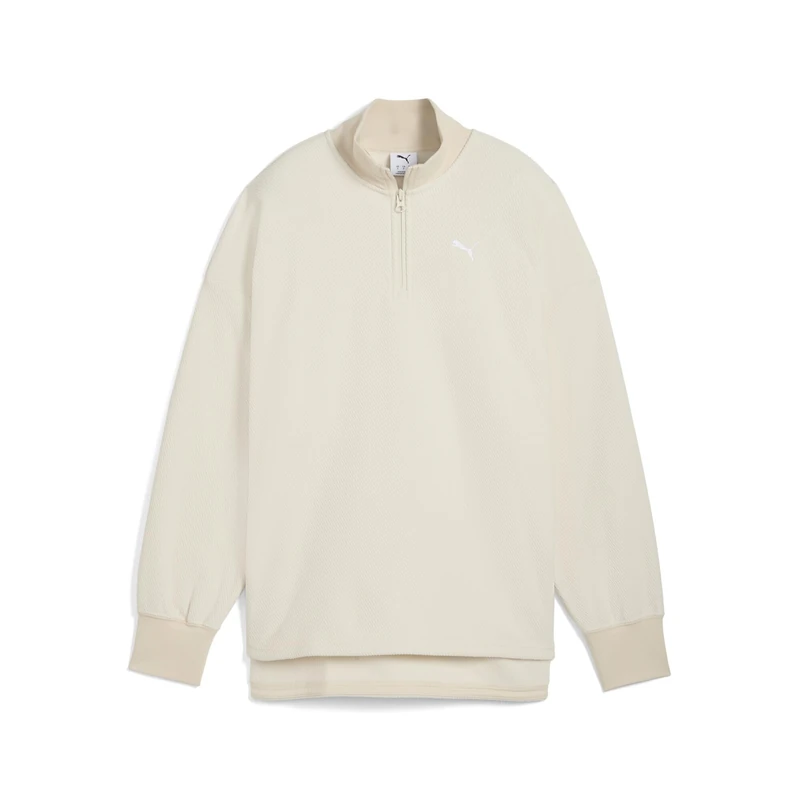 PUMA HER Oversized Half-Zip Winterized Crew