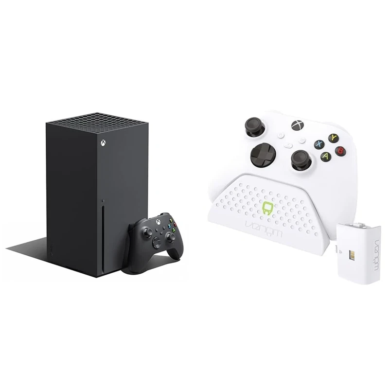 Venom Charging Dock with Rechargeable Battery Pack - White (Xbox Series X & S / Xbox One)