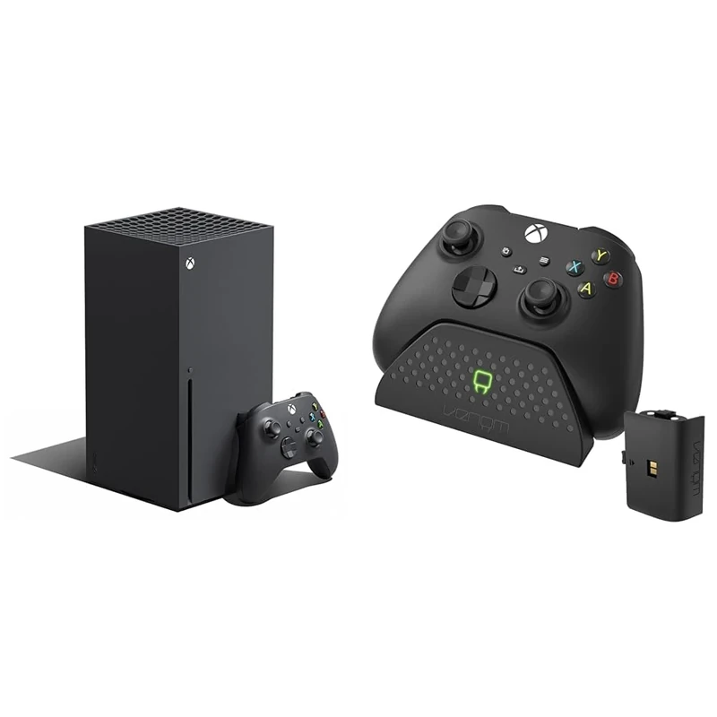 Venom Charging Dock with Rechargeable Battery Pack - Black (Xbox Series X & S / Xbox One)