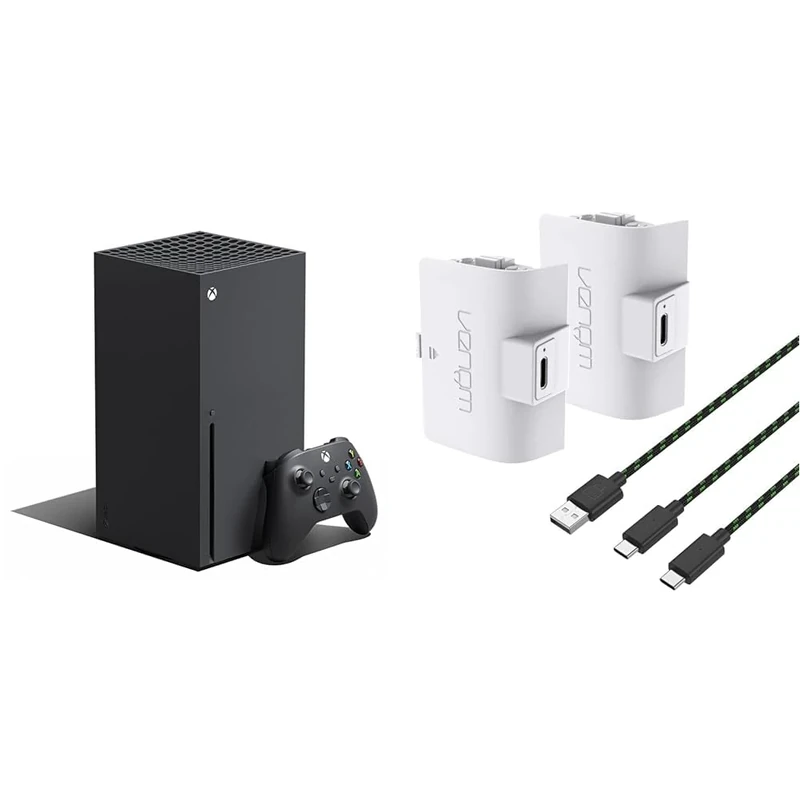Venom High Capacity 1100mAh Rechargeable Battery Twin Pack - White (Xbox Series X & S / Xbox One)