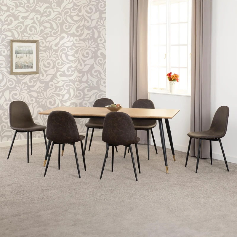 Seconique Hamilton Large Dining Set with Athens Chairs