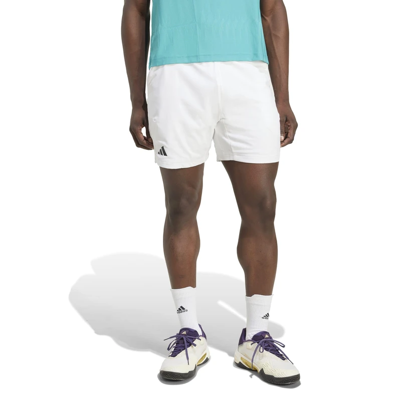 adidas Men's Tennis Climacool Ergo Shorts, White, XL 7 inch