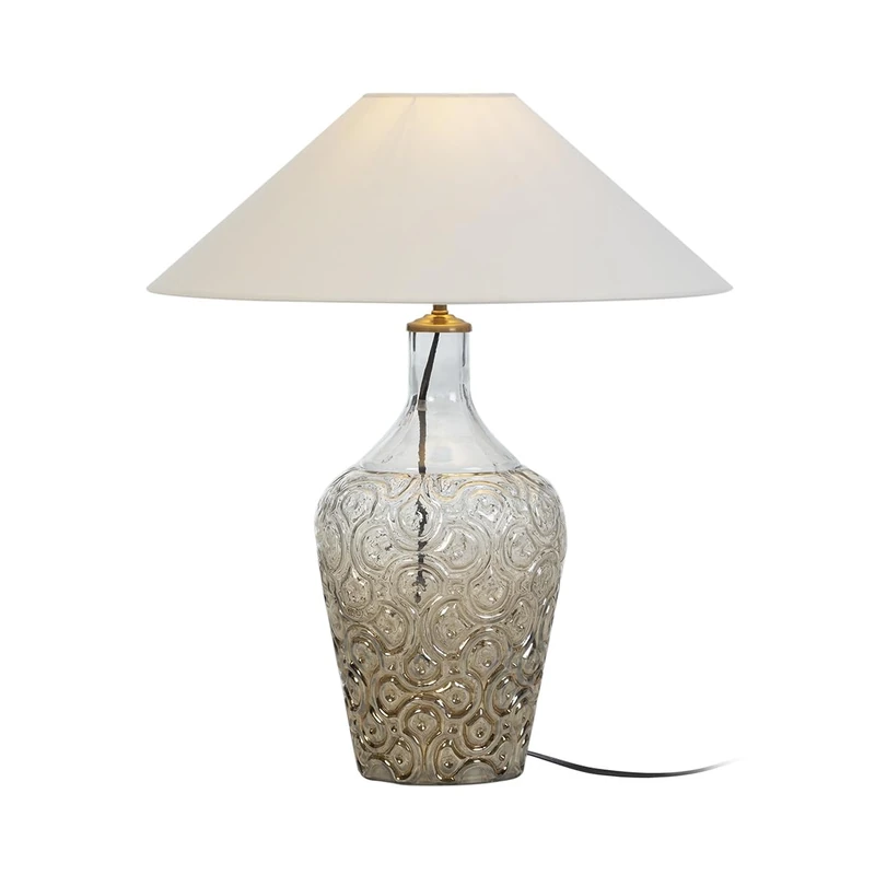 AlexandreHouse MESA Auxiliar 55X55X61 Madera Blanco/Metal Dorado - Image 1