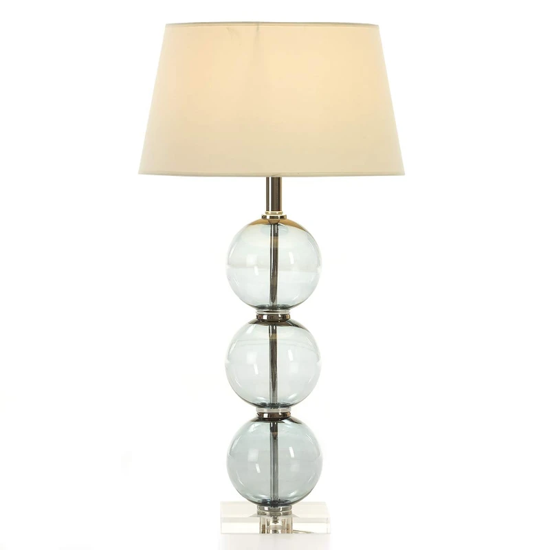 AlexandreHouse SOBREMESA LAMP 16X16X59 Acrylic/Metal/Crystal Azul SIN Pants