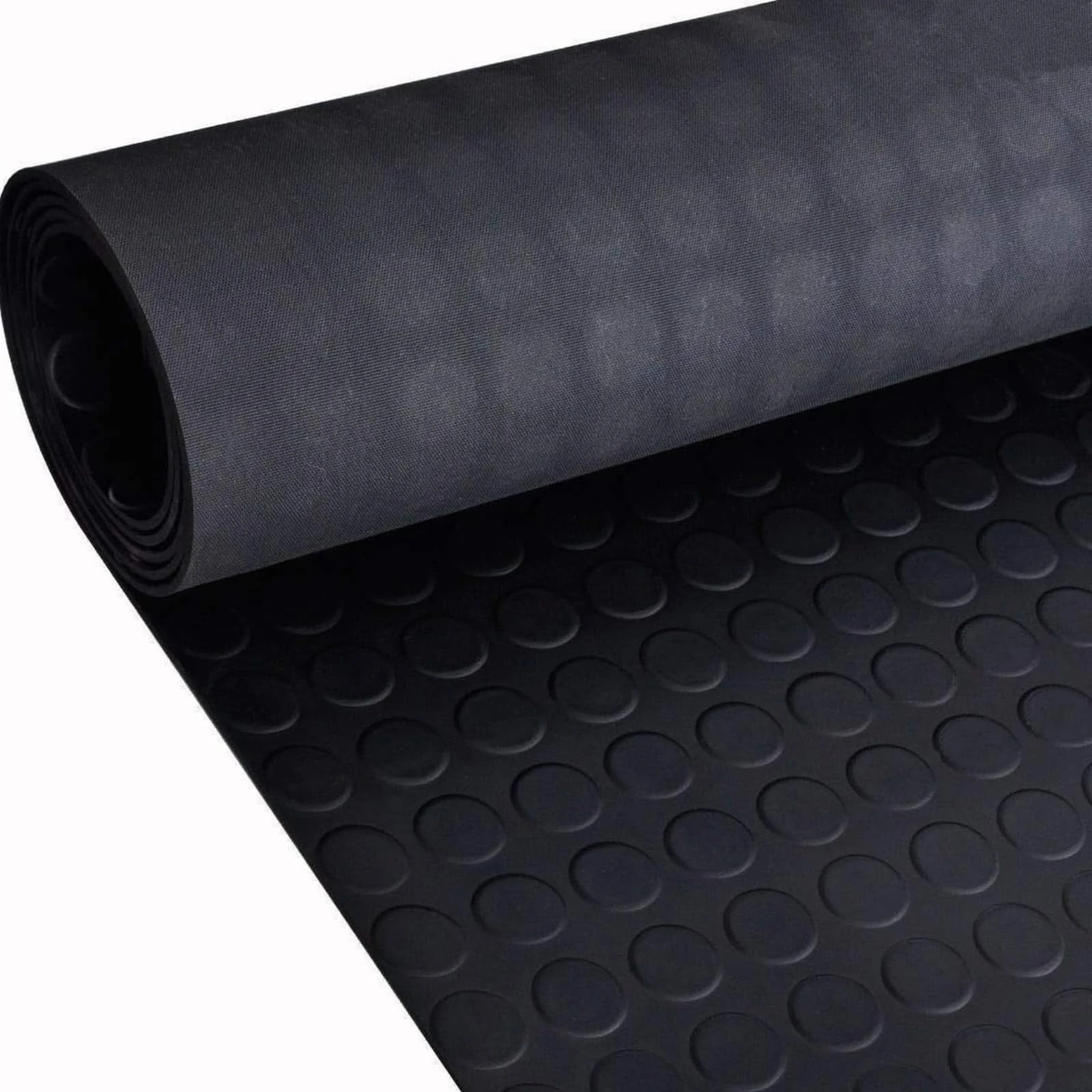Coin Rubber Roll Flooring Matting | 3mm Thick | 1.5m Wide | Up to 15m Length (1.5m x 8m)