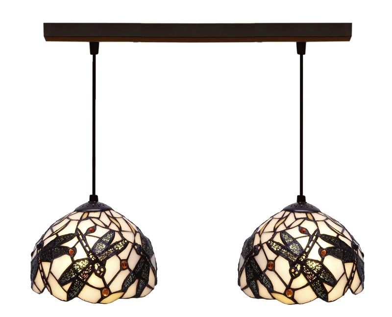 AlexandreHouse Colgante de techo Tiffany Ruler Pedrera Series D20 cm x2