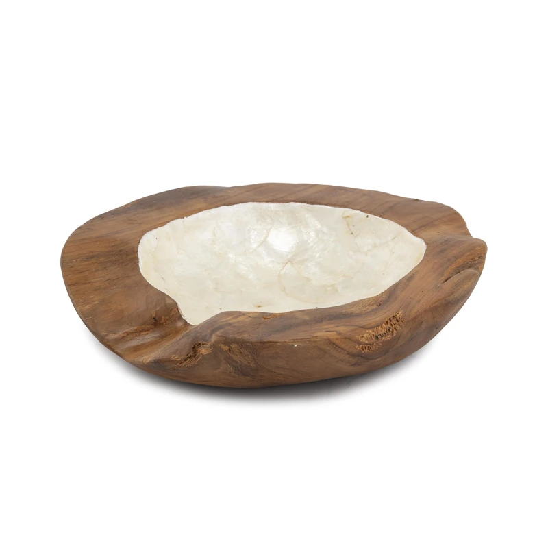 AlexandreHouse Aprrox 40 cm Boot; Natural Madera/Nacar