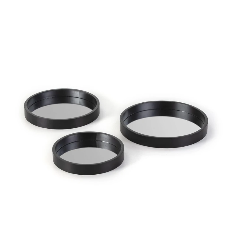 AlexandreHouse Set of 3 Bandage 40 x 5 cm / 36 x 5 cm / 30 x 5 cm Crystal/Black Madeira