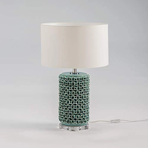 AlexandreHouse SOBREMESA Lamp 17 x 17 x 45 cm Green Ceramic Sin Pant