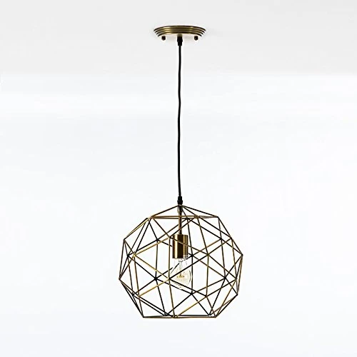 AlexandreHouse Techo Lamp 32 x 32 x 30 cm Metal Dorado with Bottle