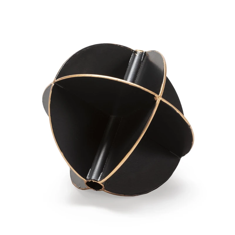 Figure 16 x 16 x 16 cm Metal Black/Dorado