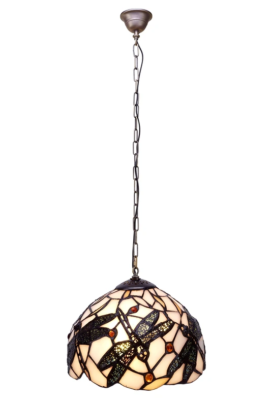 Colgante de techo menor Diameter 20 cm with Tiffany Chain Pedrera Series