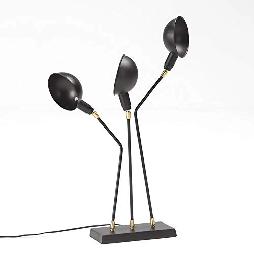SOBREMESA LAMP 26X20X76 Metal Black/Bronce - Image 1