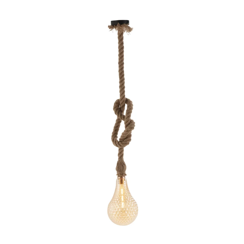 Techo Lamp 16 x 16 x 25/175 Crystal/Natural Glass with Bottle - Image 1