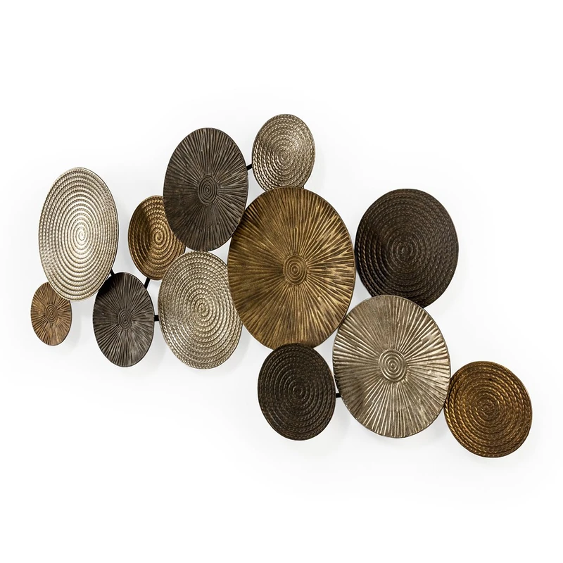 AlexandreHouse Exculture 128 x 6 x 58 cm Metal Dorado/Black/Grey - Image 1